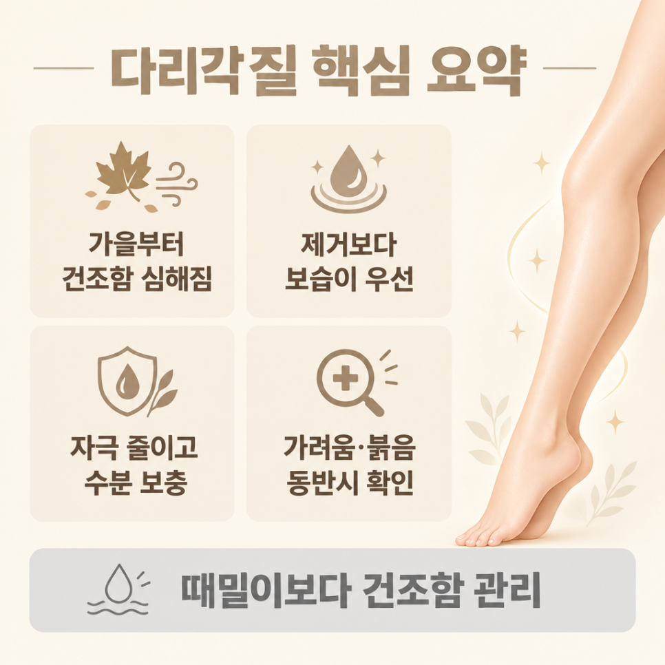 다리각질 관리